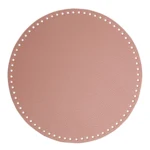 Go Handmade Base per Borsa/Cesta, Pelle PU, Rotonda, 30 cm 22401 Rosa