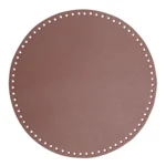 Go Handmade Base per Borsa/Cesta, Pelle PU, Rotonda, 30 cm 22403 Lavanda