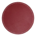 Go Handmade Base per Borsa/Cesta, Pelle PU, Rotonda, 30 cm 22405 Lamponi