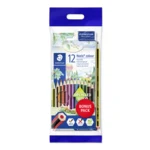 STAEDTLER Noris Club Matite colorate + Matita e gomma, 12 + 2 pezzi – Immagine principale