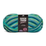 Mayflower Sock Yarn Universe Venus 05 Grigio turchese/Blu chiaro/Turchese/Lime/Blu navy