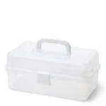 Scatola in plastica con coperchio Trasparente 30,5 x 16,5 cm, 10 scomparti