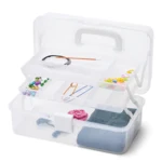 Scatola in plastica con coperchio Trasparente 30,5 x 16,5 cm, 10 scomparti