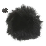 Go Handmade Pompon m. trykknap, 10 cm 17264 Sort