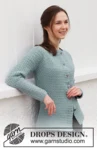 216-34 Giacca grigia con gufo di DROPS Design