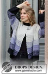 206-14 Giacca viola Dawn di DROPS Design