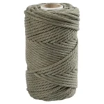 Macramé-reb 4 mm Mos Grøn