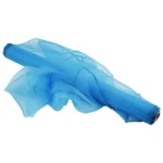 Nylon Organza stof, 10 m Turkis