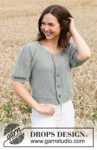 220-22 Mint Breeze Jacket by DROPS Design