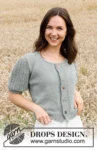 220-22 Mint Breeze Jacket by DROPS Design