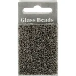 Rocailles, perline in vetro 1,7 mm Grigio metallo