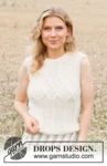 220-8 White Meadow Top by DROPS Design
