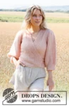 222-8 Peaches and Cream Jacket by DROPS Design