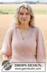 222-8 Peaches and Cream Jacket by DROPS Design