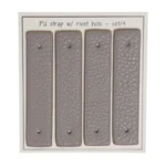 Go Handmade Remme til nitter, 8,5 x 1,8 cm, 4 stk Beige