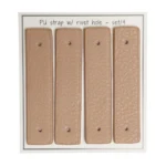 Go Handmade Remme til nitter, 8,5 x 1,8 cm, 4 stk Abrikos