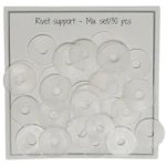 Go Handmade Nitte Bagskive Blandet 15 mm + 18 mm, 30 stk