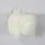 Pompon Akryl, 12 cm Bianca