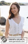 221-18 Doves Bay Vest by DROPS Design