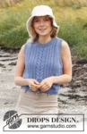221-11 Swept Away Top by DROPS Design