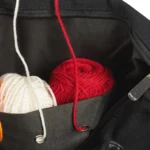 Borsa a tracolla per filato, nera