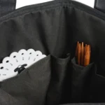 Borsa a tracolla per filato, nera