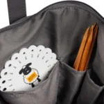 Borsa a tracolla per filato, grigio scuro