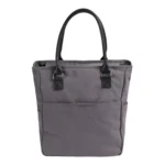 Borsa a tracolla con tasca con cerniera, grigio scuro