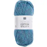 Rico Design Fashion Cotton Métallisé 028 Blu
