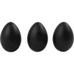 Uovo Nero Plastica 6 cm, 12 pz
