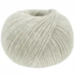 Lana Grossa Natural Alpaca Pelo 36 Bianco sporco/grigio chiaro