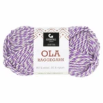 Gjestal Ola Raggegarn 716 Lavanda/rosa polvere/bianco fresato