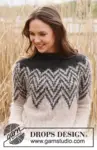 235-4 Inverted Peaks Sweater by DROPS Design