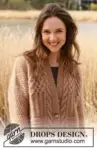 235-2 Cracked Walnuts Jacket by DROPS Design