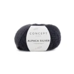 Katia Alpaca Silver 263 Argento-nero