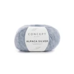 Katia Alpaca Silver 253 Blu pastello-argento