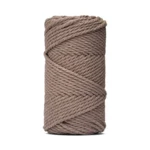 LindeHobby Macrame Lux, Corda per Macramè, 4 mm Beige scuro