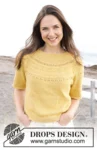 240-24 Sun Dream Tee by DROPS Design