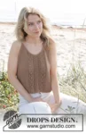 239-33 Coconut Adventure Top by DROPS Design