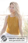 240-14 Smiling Honey Top by DROPS Design
