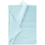Carta di seta, 10 fogli, 50x70 cm Azzurro