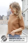 244-15 Ginger Tea Top by DROPS Design