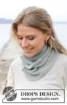 242-57 Through the Mist Shawl by DROPS Design