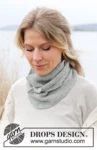 242-57 Through the Mist Shawl by DROPS Design