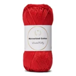 LindeHobby Mercerized Cotton 25 Rosso