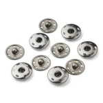 LindeHobby Bottoni Automatici, Nero, 5 set 19 mm