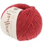 Lana Grossa Landlust Soft Tweed 90 32 Rosso fragola mélange