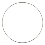 HobbyArts Anello in Metallo, Argento 25 cm