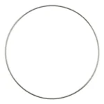 HobbyArts Anello in Metallo, Argento 20 cm