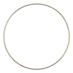 HobbyArts Anello in metallo, Oro 20 cm